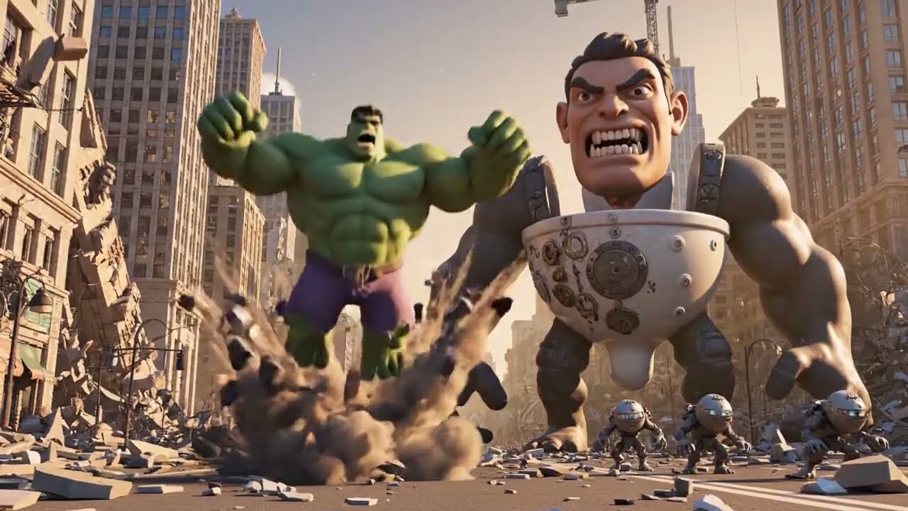 SPIDER-MAN & HULK vs SKIBIDI LEGION EVOLUTION WAR SPIDER-MAN & HULK FLUSH OF EVOLUTION