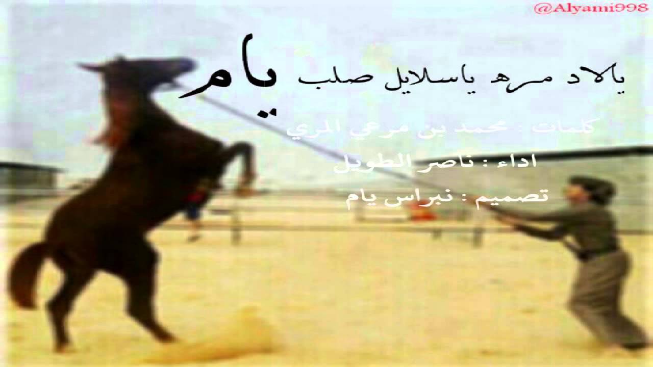 ناصر الطويل المري  |  يالاد مره ياسلايل صلب يام  |2014   ♫ ..