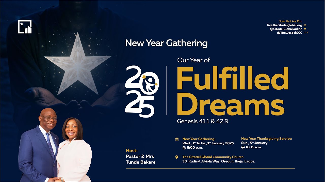 NYG DAY 2 | The Peace of God that Passes All Understanding | JAN. 2nd 2025 | Pastor 'Tunde Bakare