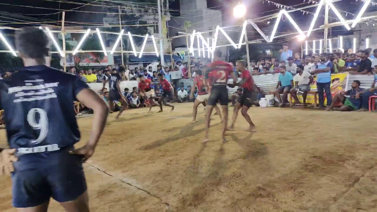 sivanthi In Thamarai sports club Vs 7 Lions meenachipuram. semi final kabaddi match live.