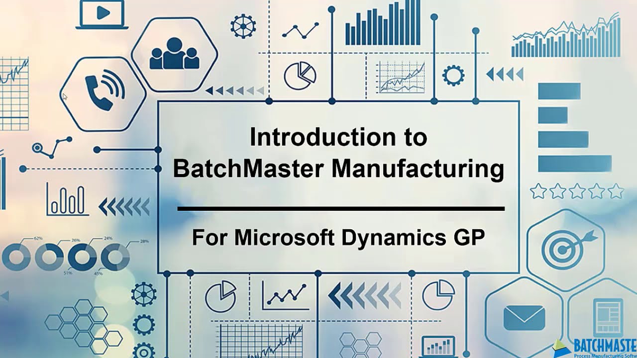 Overview of BatchMaster Manufacturing for GP