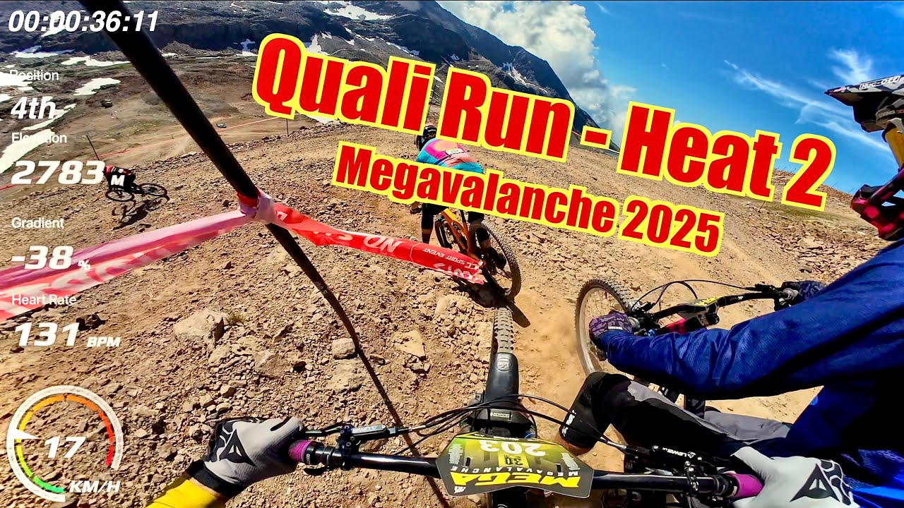 Sketchy racing on rugged trails -  Megavalanche 2025 Quali
