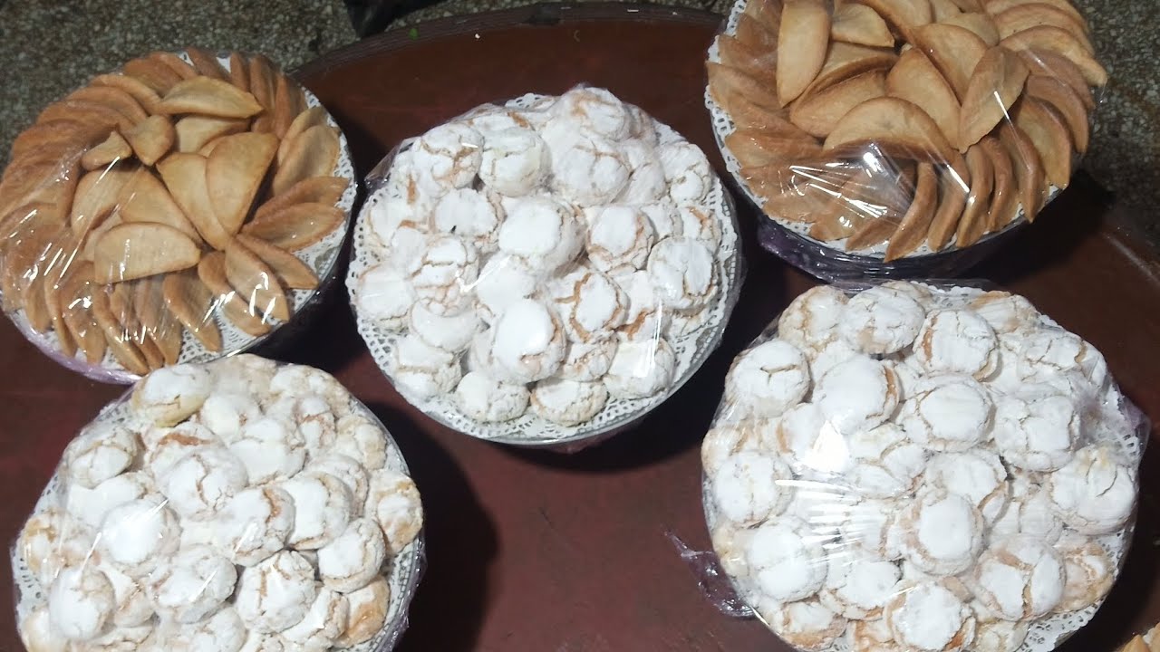 تحضير كعب غزال وغريبة ديال اللوز جميع المراحل ومذاق راااائع