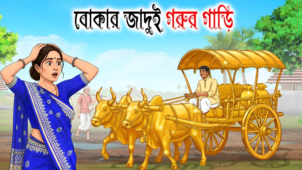 বোকা গাড়িয়ালের জাদুই গরুর গাড়ি | Bengali Fairy Tales Cartoon | Rupkothar Golpo | Thakumar Jhuli