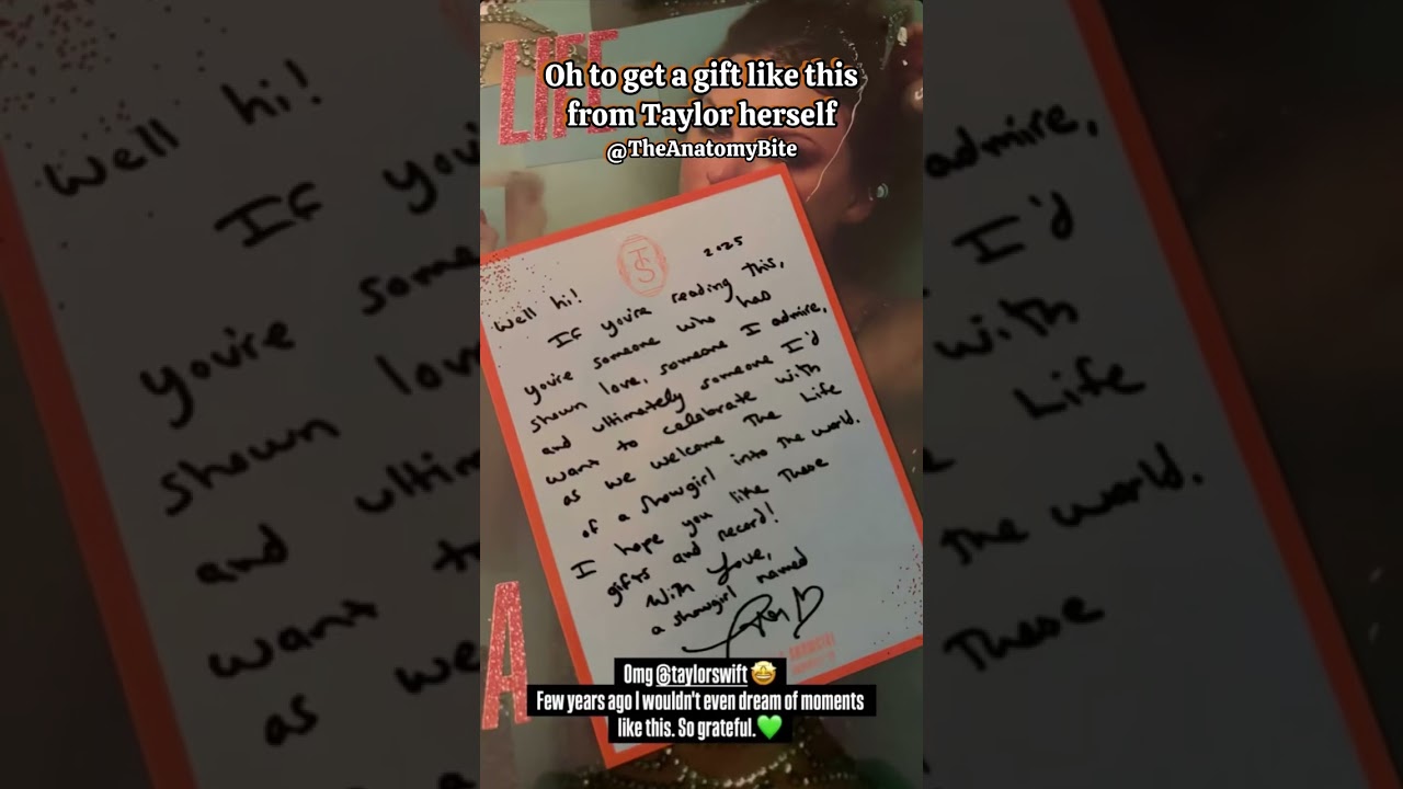 Taylor Swift Sent A Special Gift To The Tennis Player Iga Swiatek TLOAS #taylorswift #tloas #gift