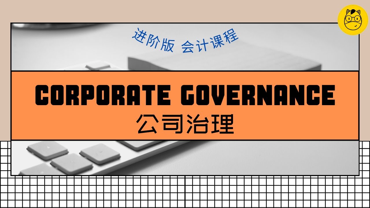 【进阶版会计课程】第六课 || Corporate Governance 公司治理