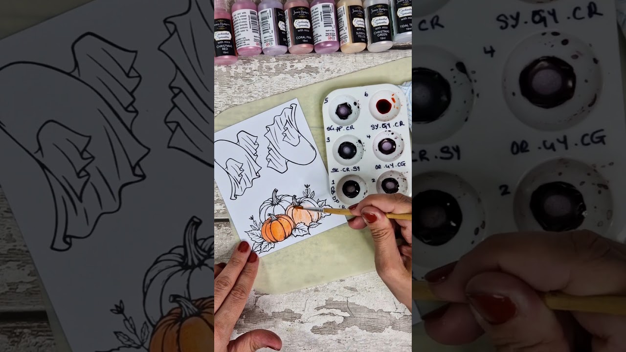 Creative Expressions: Fun pop-up Halloween card tutorial | Stencilling with Gemstones Glitter Paste