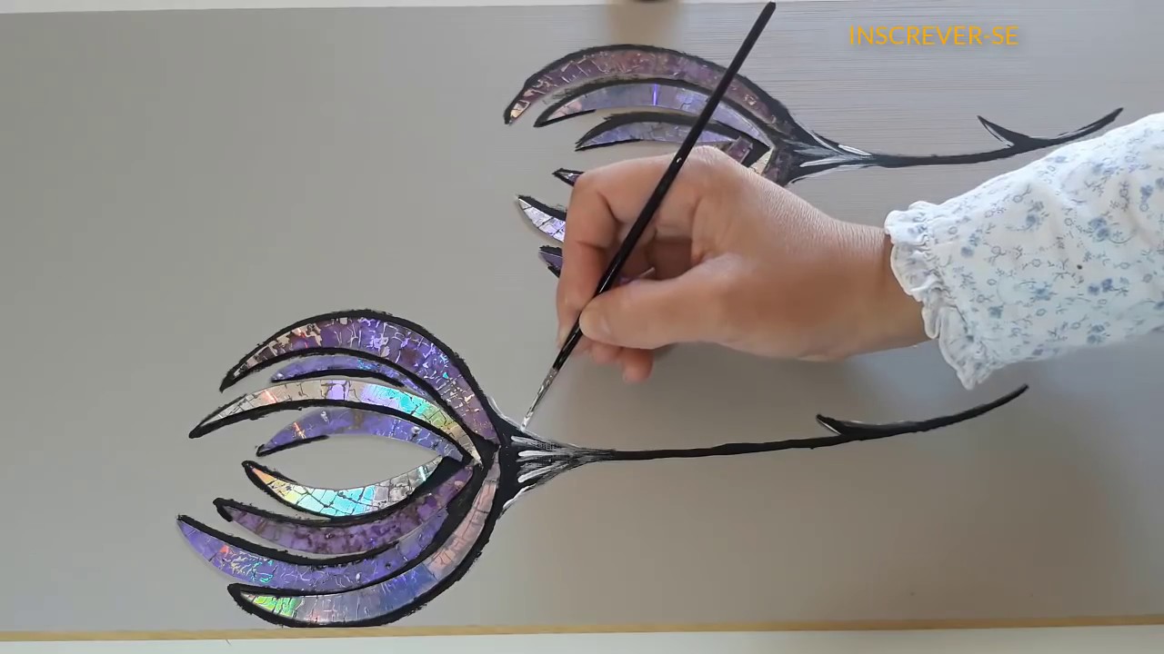 Artes com DVD´s craquelados