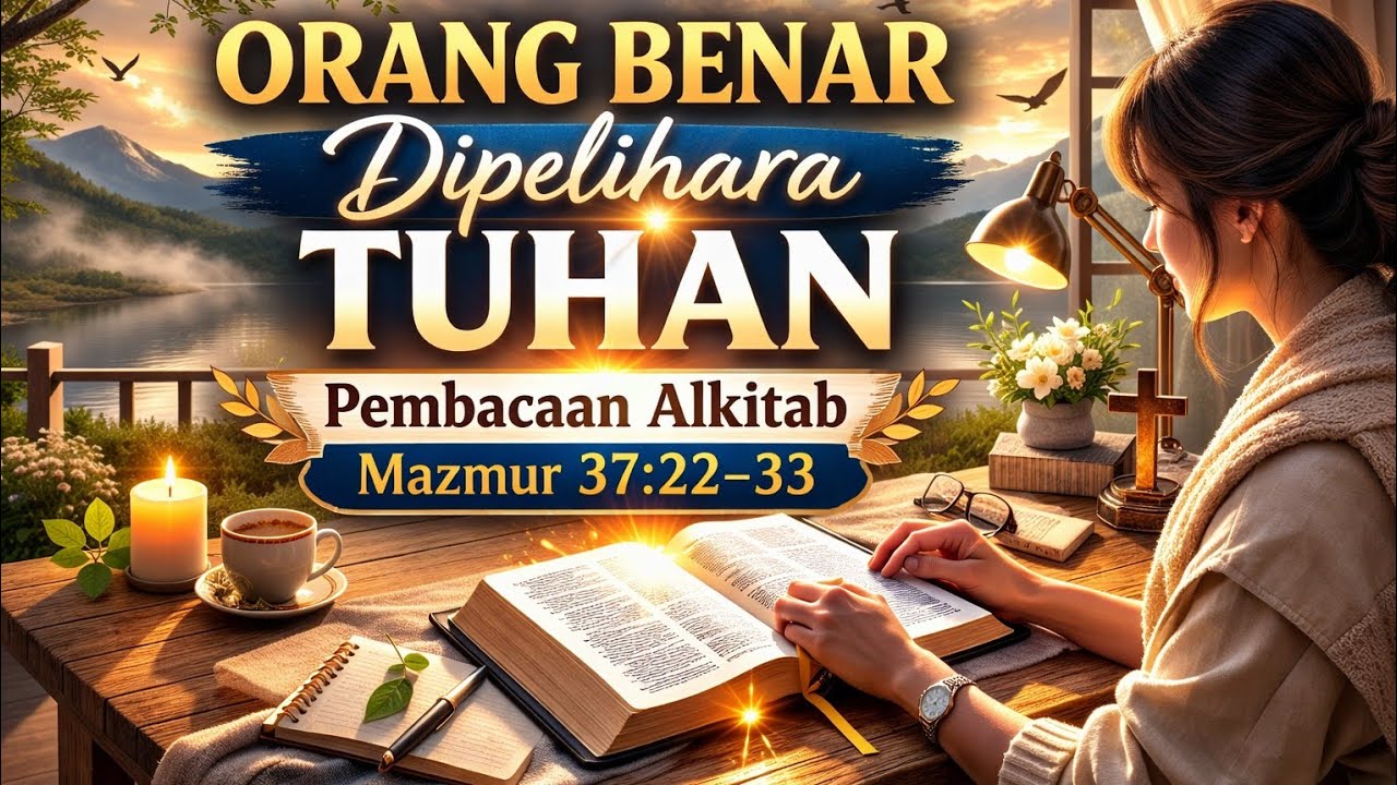 PEMBACAAN ALKITAB SIANG | Mazmur 37:22–33 | Tuhan Memelihara Hidup Orang Benar