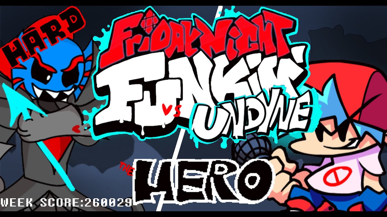 Friday Night Funkin' V.S - Undyne (Waterfall, Justice, Hero)
