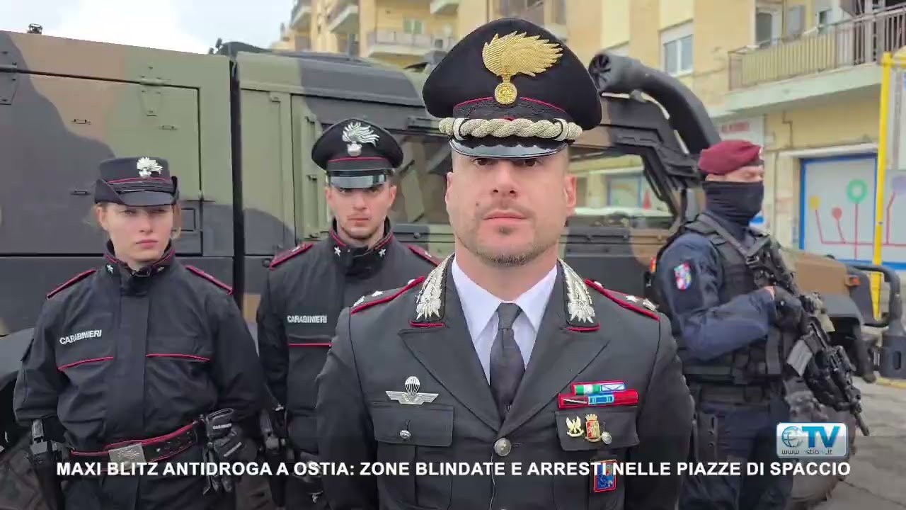Maxi blitz antidroga all’alba a Ostia: zone blindate e arresti nelle piazze dello spaccio