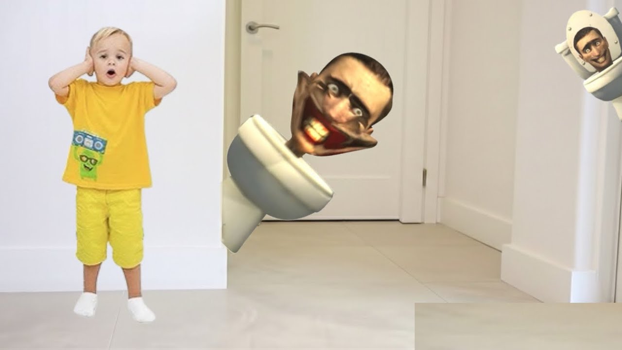 Vlad and Niki Play with a Magic Wheel with skibidi Toilet | logo effects 