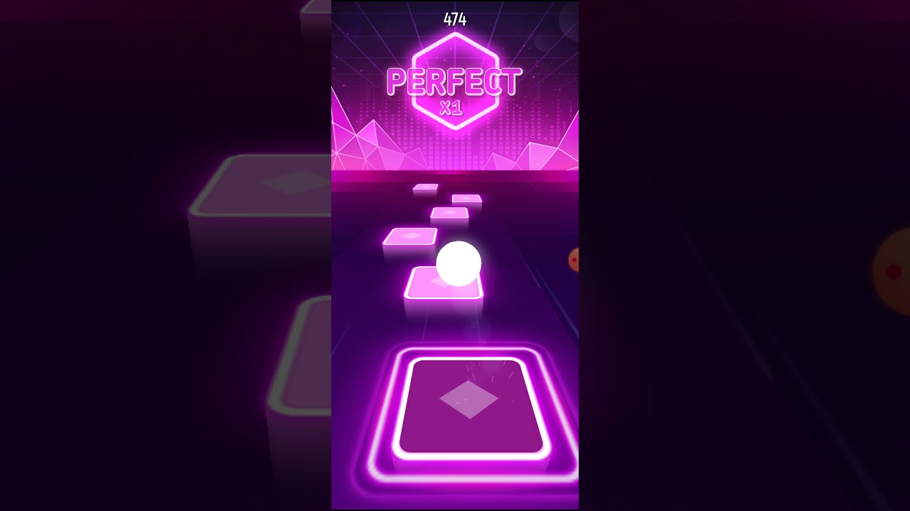 Game with the rhythm of the song Arcade  #TilesHop #short