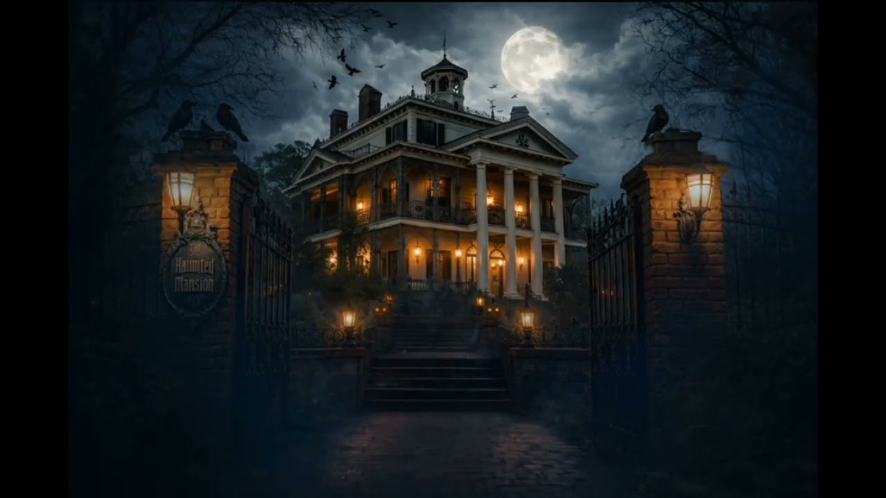 Haunted Mansion Ambience | Sights and Sounds of Disneyland | Anaheim California 