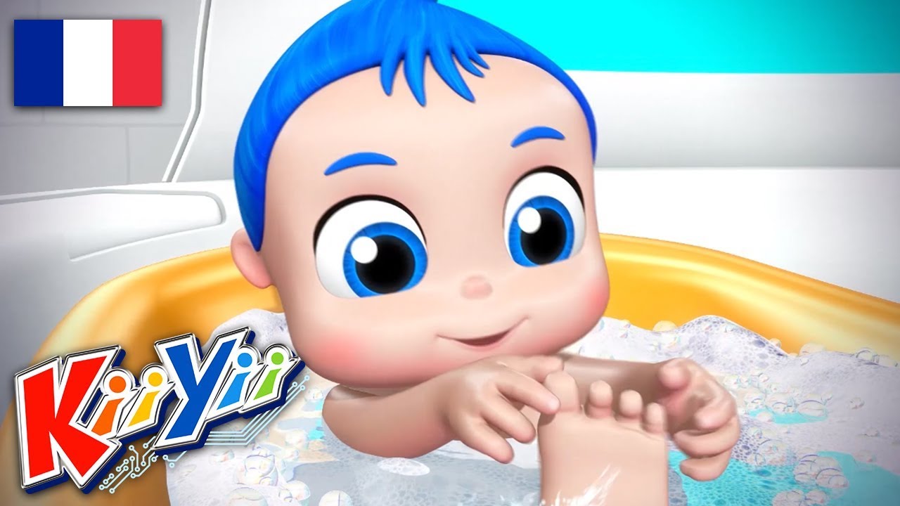 La Chanson Du Bain! | Comptines et Chansons Pour Bébé | Dessins Animés | KiiYii En Français