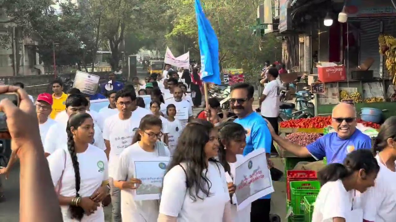 Walkathon with SIVET, Zion School, SIVET , Quaid-E-Millath, Asan , SRM , and Prince Bhavani College 