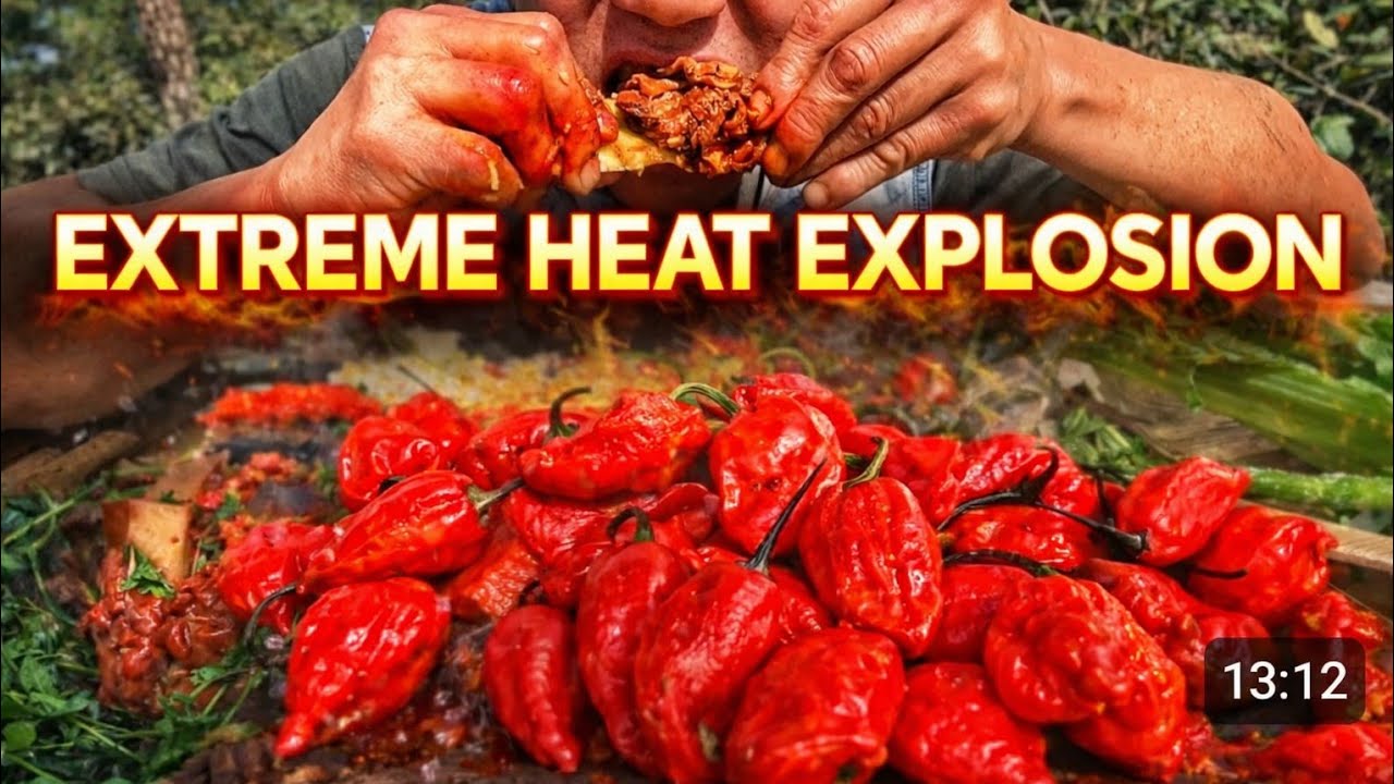 Extreme King Chillies Explosion  || Buff Ribs Mukbang.
