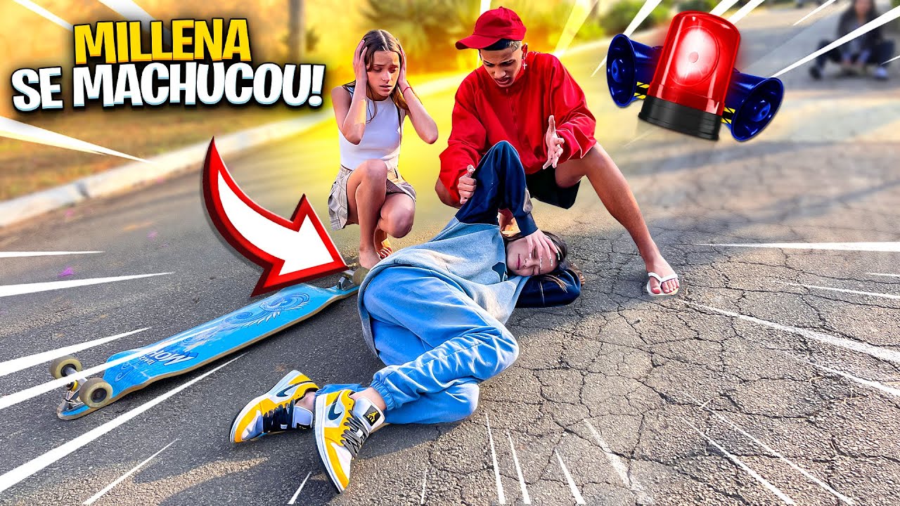FICAMOS DESESPERADO A MILLENA MAIA SE MACHUCOU MUITO!!