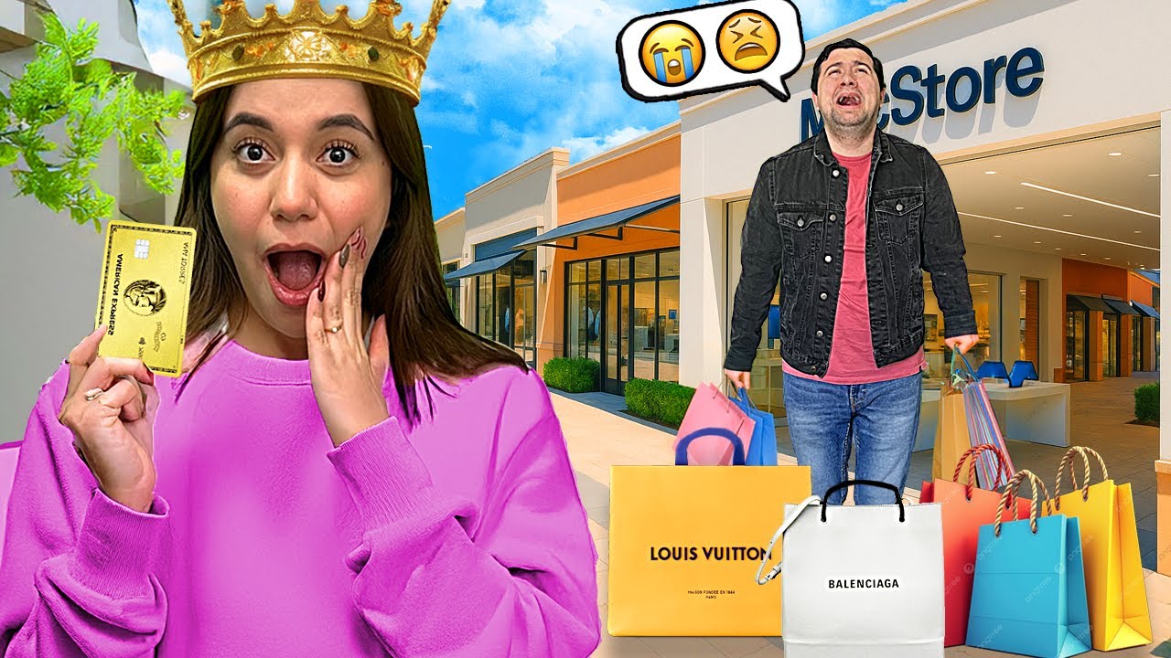 LE DÍ mi TARJETA DE CRÉDITO a mi NOVIA por 24 HORAS !! 😭