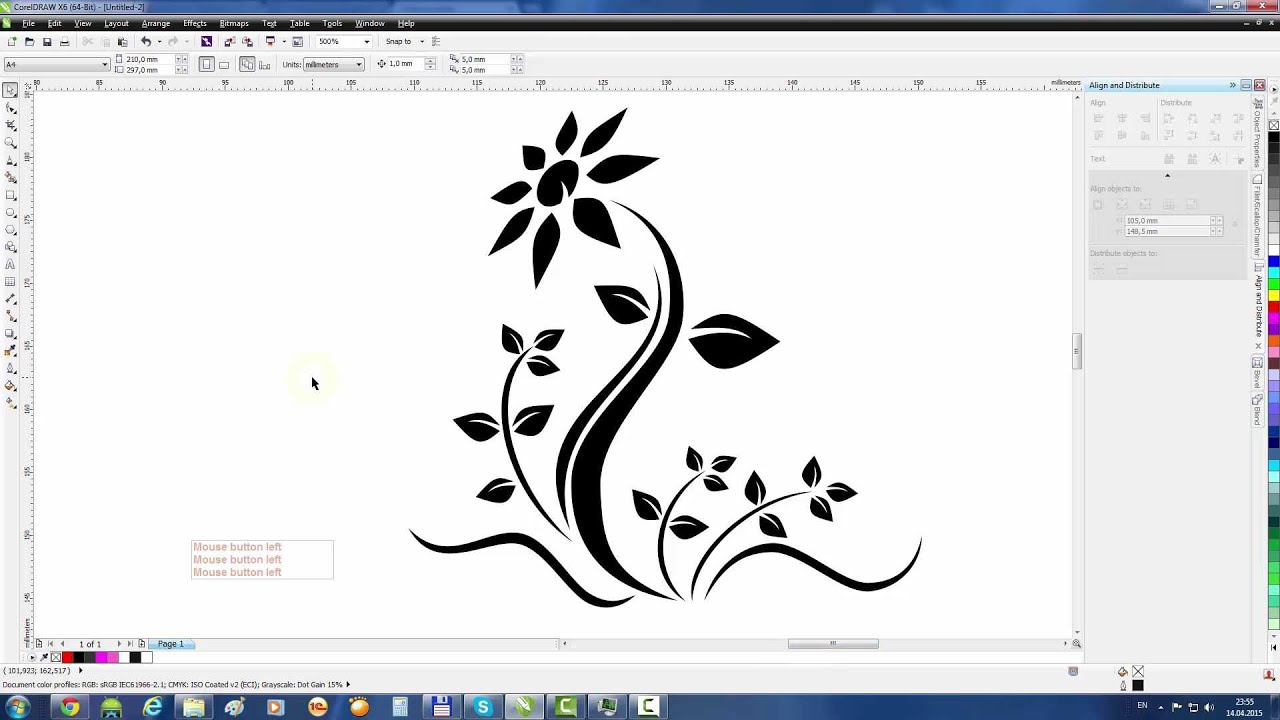 CorelDraw Tutorial: Draw a Flower Tattoo