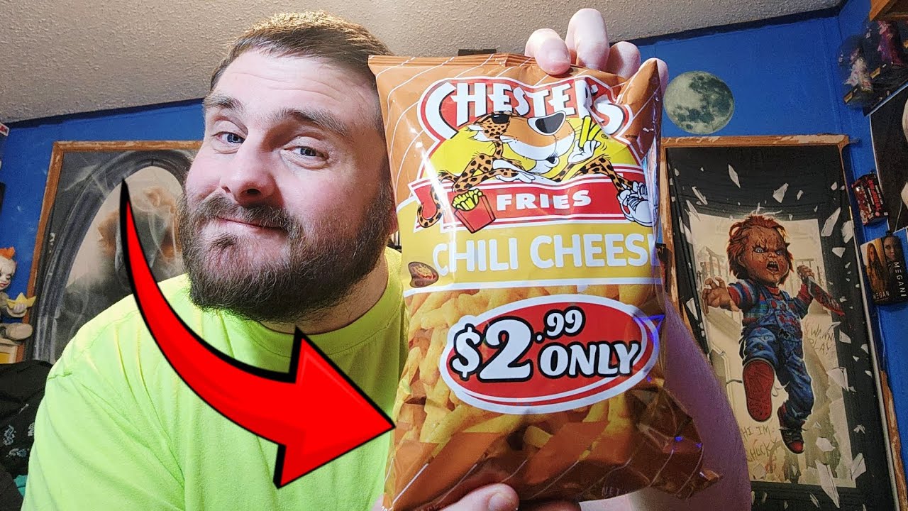 These New Chester's Chili Cheese Fries Are So Good,Got Them On Sale For Only A Dollar!
