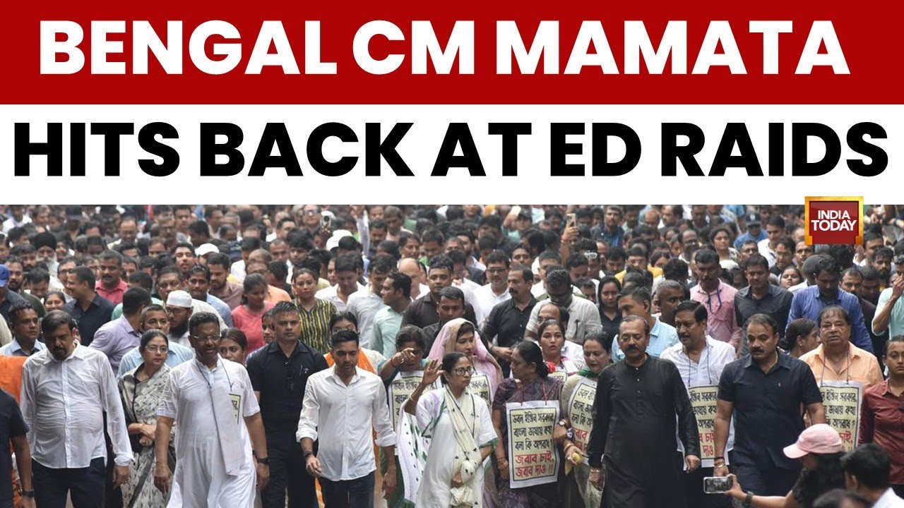 West Bengal CM Mamata Banerjee's Big March Against ED Raids | India Today