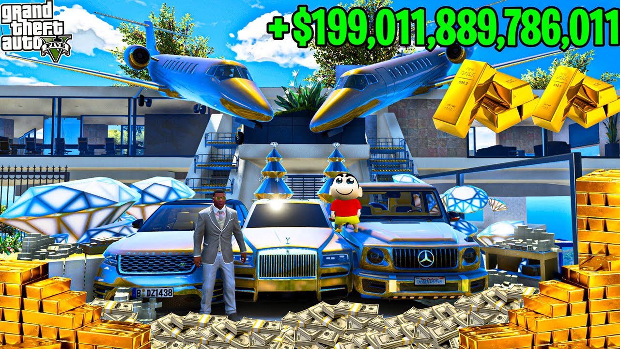 FRANKLIN TOUCH ANYTHING BECOME GOLD ll EVERYTHING IS FREE IN GTA5 ! DeadlyGamer