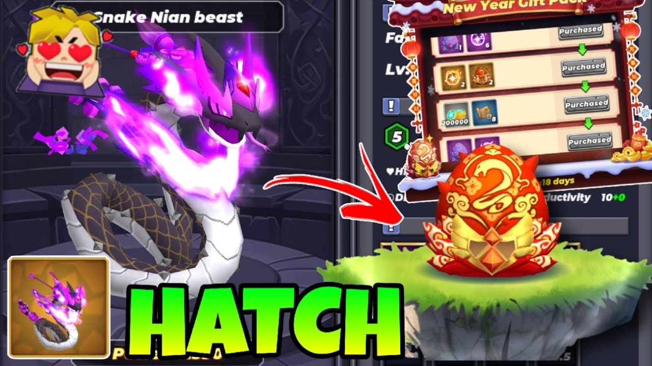 HATCHING SNAKE BEAST PET in Skyblock Blockman go 😯