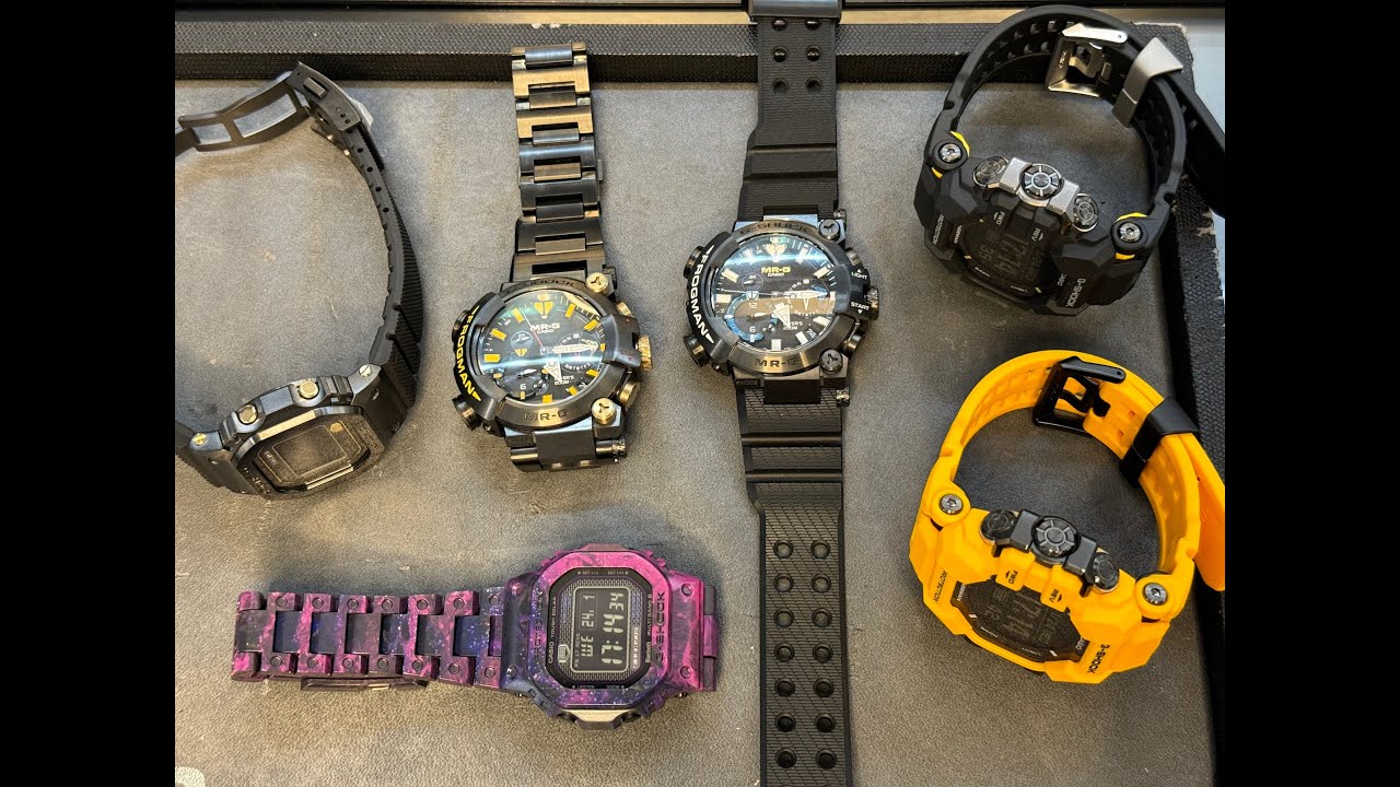 #168 G-Shock Carnaby Street с новыми часами MRG-B5000R Carbon GCW-B5000UN и Rangeman GPR-H1000
