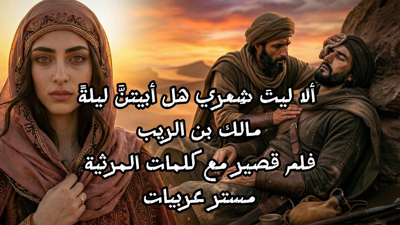 ألا ليتَ شِعري هل أبيتنَّ ليلةً | مرثية مالك بن الريب تصميم مستر عربيات (فيلم قصير)