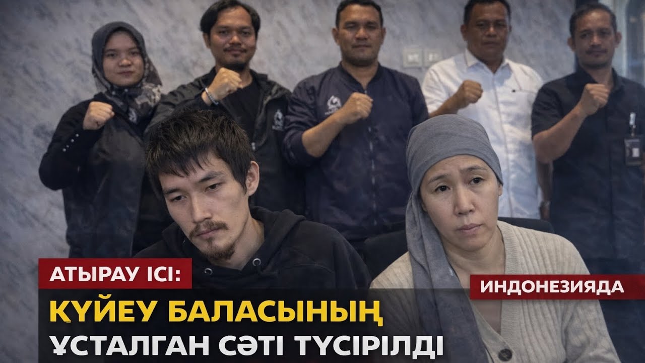 АТЫРАУ ІСІ: КҮЙЕУ БАЛАСЫНЫҢ ҰСТАЛҒАН СӘТІ ТҮСІРІЛДІ
