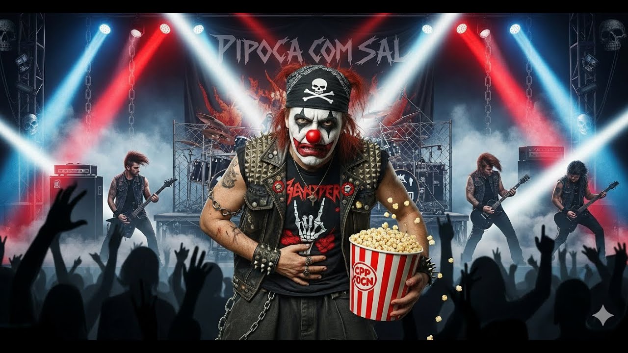 PIPOCA COM SAL - ROCK IN ROLL -METAL