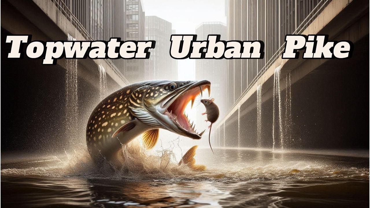 Pesca TOPWATER al LUCCIO in Città