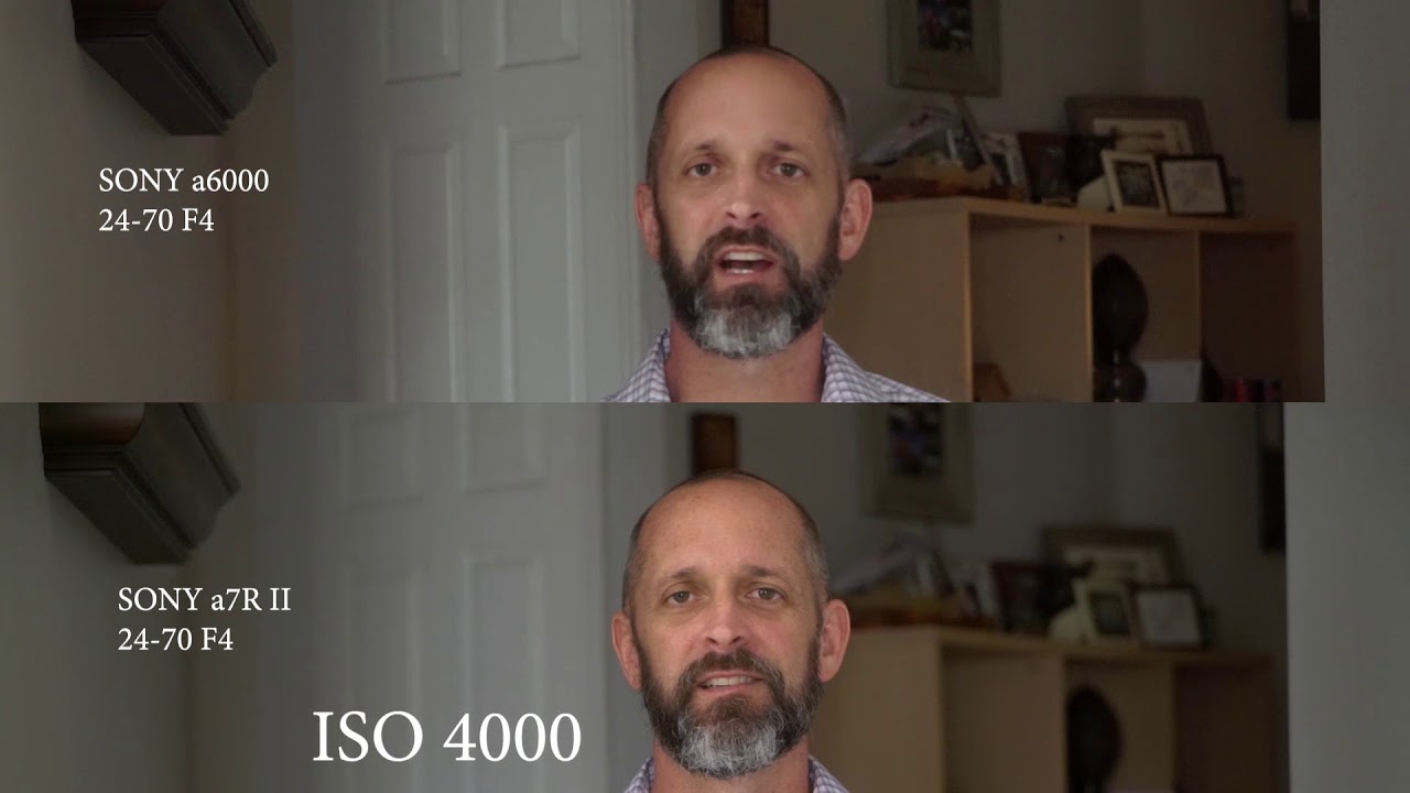 Comparison of Sony a7R II to the a6000, noise levels in video