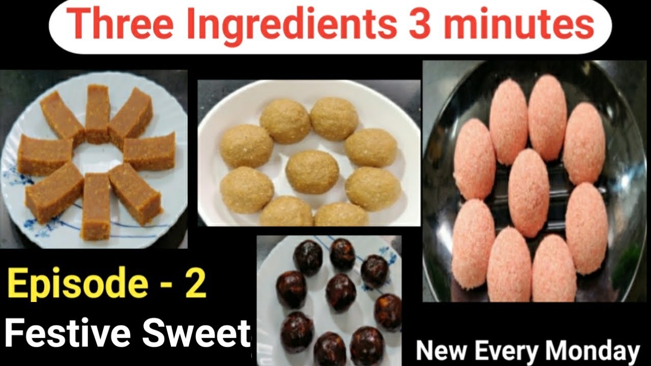 Three Ingredients – Three Minutes – Episode 2 | Festive Sweet | mita's kitchen