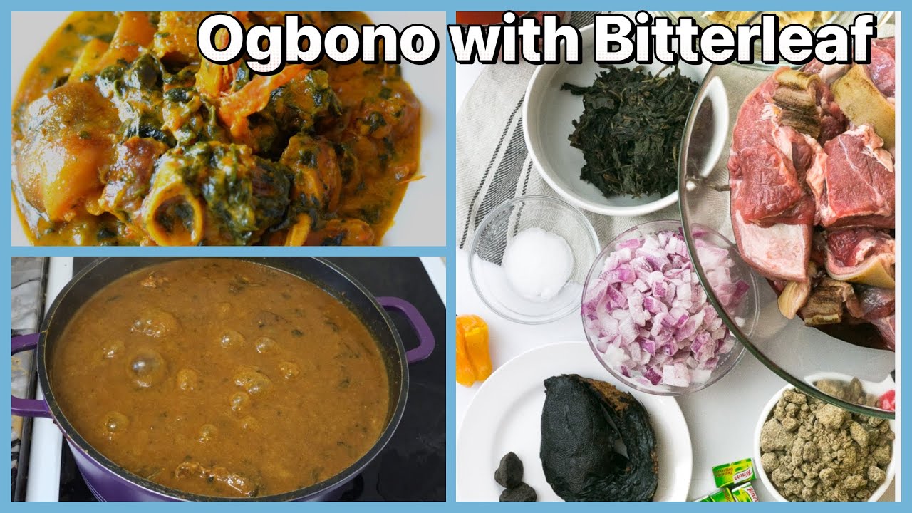 How to cook Ogbono Soup with Fresh Bitterleaf.