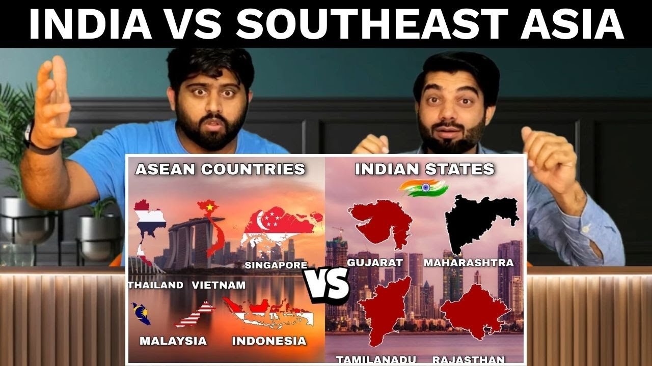 Pakistani reaction Indian States Vs ASEAN Countries Comparison | भारत के राज्य vs ASEAN देश😱