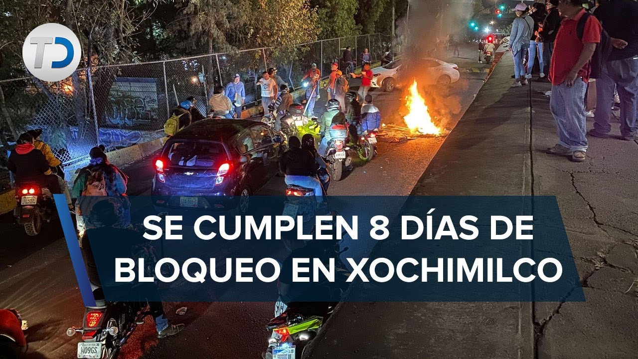 Bloqueo en San Gregorio Atlapulco cumple una semana; vecinos apoyan con alimentos
