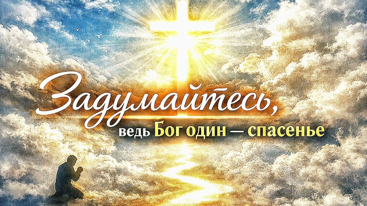 ☝️Задумайтесь, ведь Бог один — спасенье | 🎼Христианская песня-молитва🙏