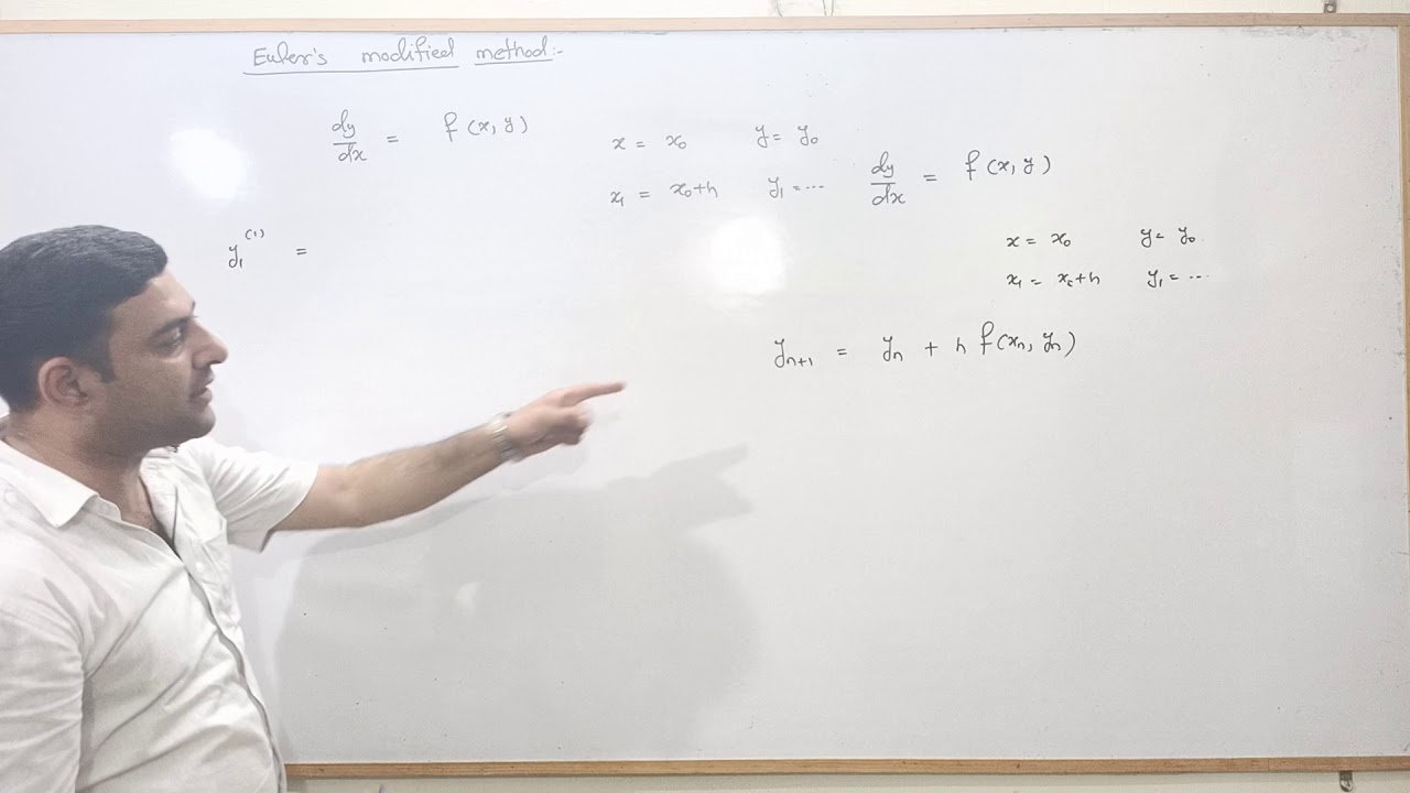 Numerical analysis -  25 , Euler's modified method