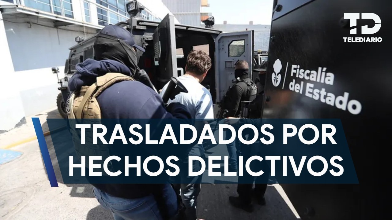 Trasladan a prisión a detenidos por quema de vehículos y rapiña en Jalisco