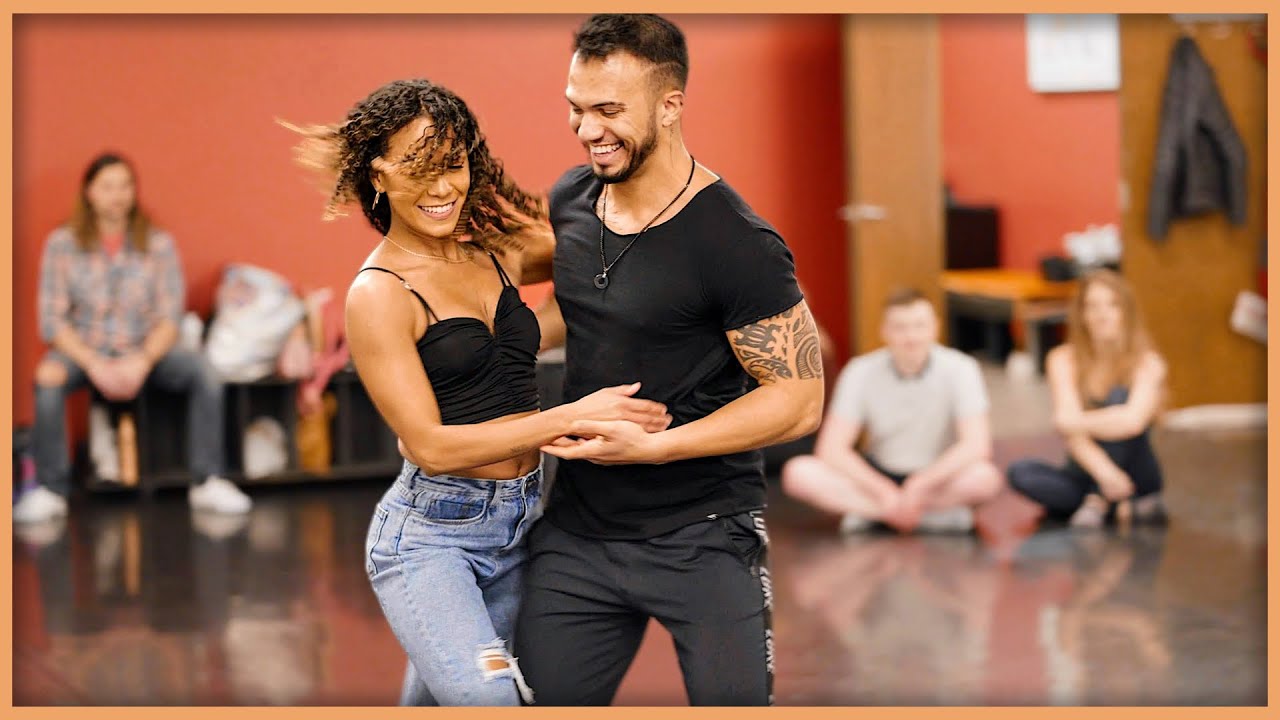 Бразильский танец зук от Артура Сантоса и Джулиссы Джу на танцевальных мастер-классах в честь 10-...