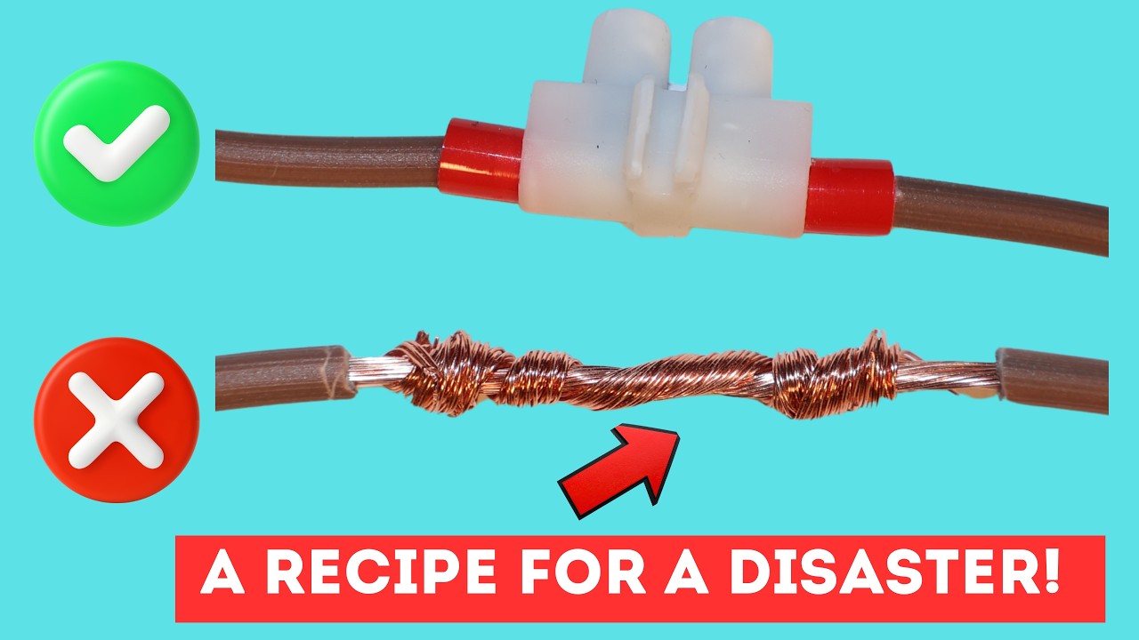 NEVER twist connect a multistrand cable. Do this instead: