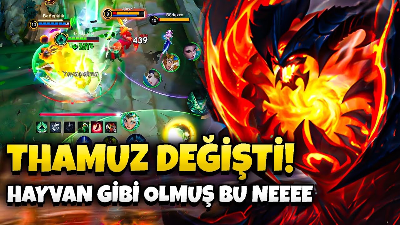 THAMUZ DEĞİŞTİ! HAYVAN GİBİ GÜÇLÜ OLMUŞ BU NE? - 15.000 MAÇ GLOBAL DYRROTH SURLADI! | Mobile Legends