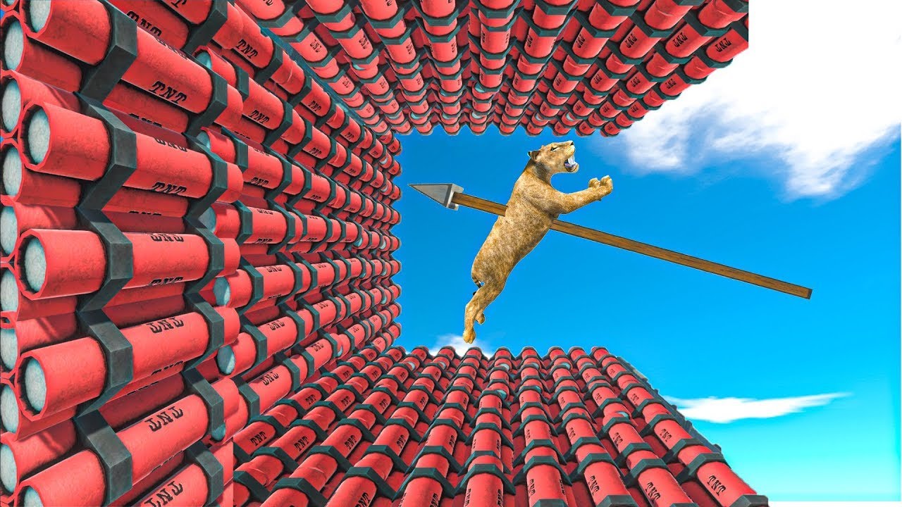 UNITS HITTING THE TNT WALL - Animal Revolt Battle Simulator