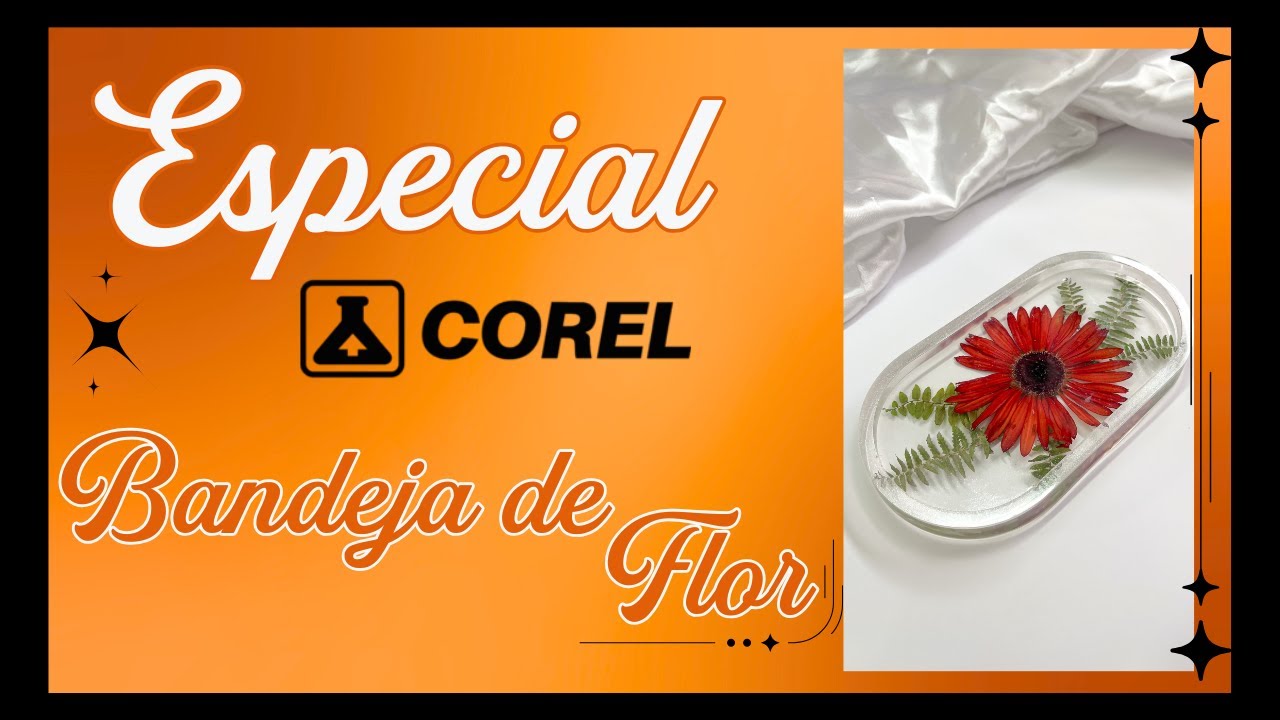 Especial Corel Bandeja com Flor