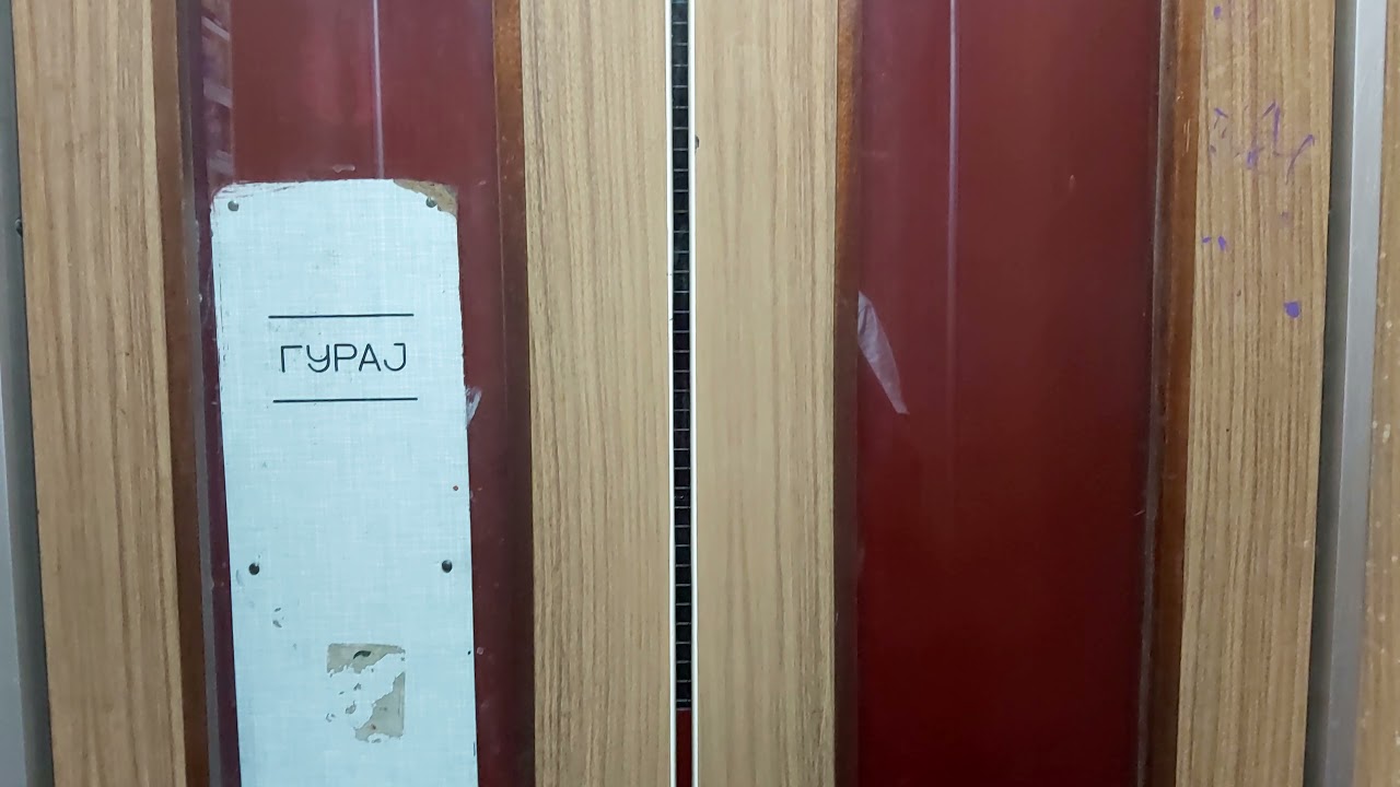 Old 1970s Daka Traction Elevator At Vidikovački Venac 11 Belgrade,Serbia
