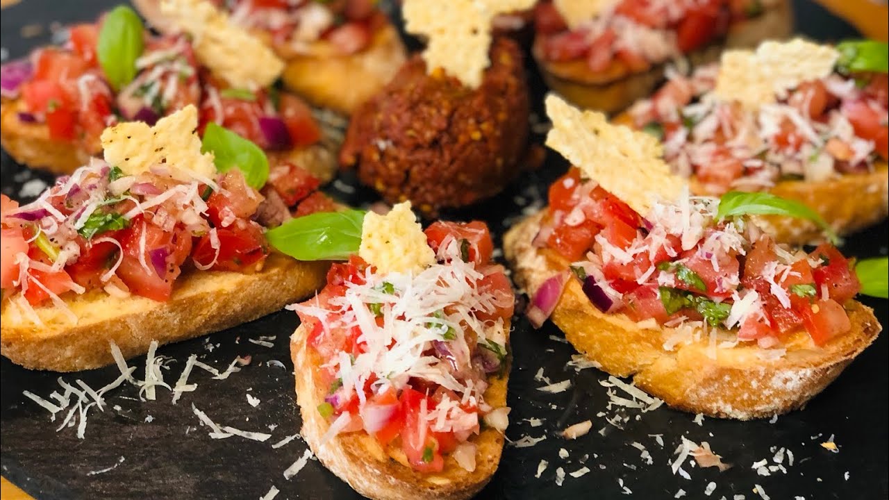 💯 LEZZET İÇEREN ATIŞTIRMALIKLAR 👩🏼‍🍳 BRUSCHETTA NASIL YAPILIR TARİFİ Nurmutfagi NurGüL