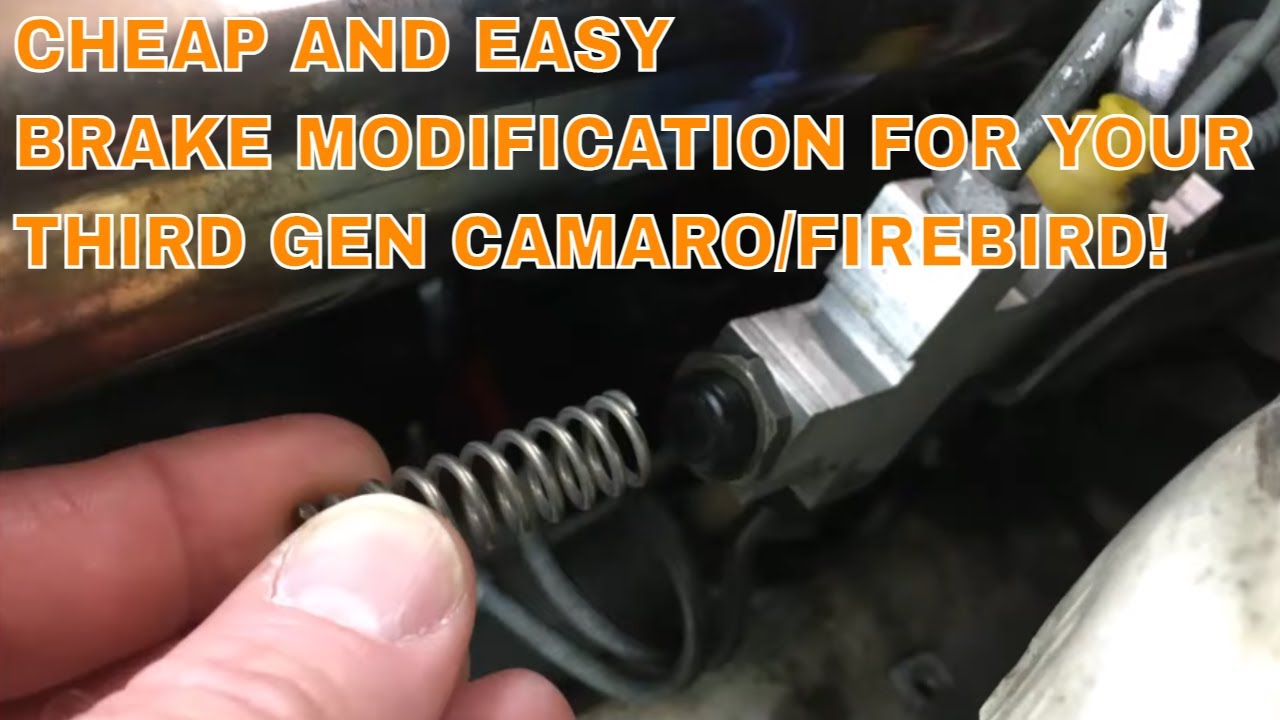 МОДИФИКАЦИЯ ДОЗАТОРНОГО КЛАПАНА ТРЕТЬЕГО ПОКОЛЕНИЯ CAMARO/FIREBIRD ДЛЯ ЗАДНИХ ДИСКОВЫХ ТОРМОЗОВ