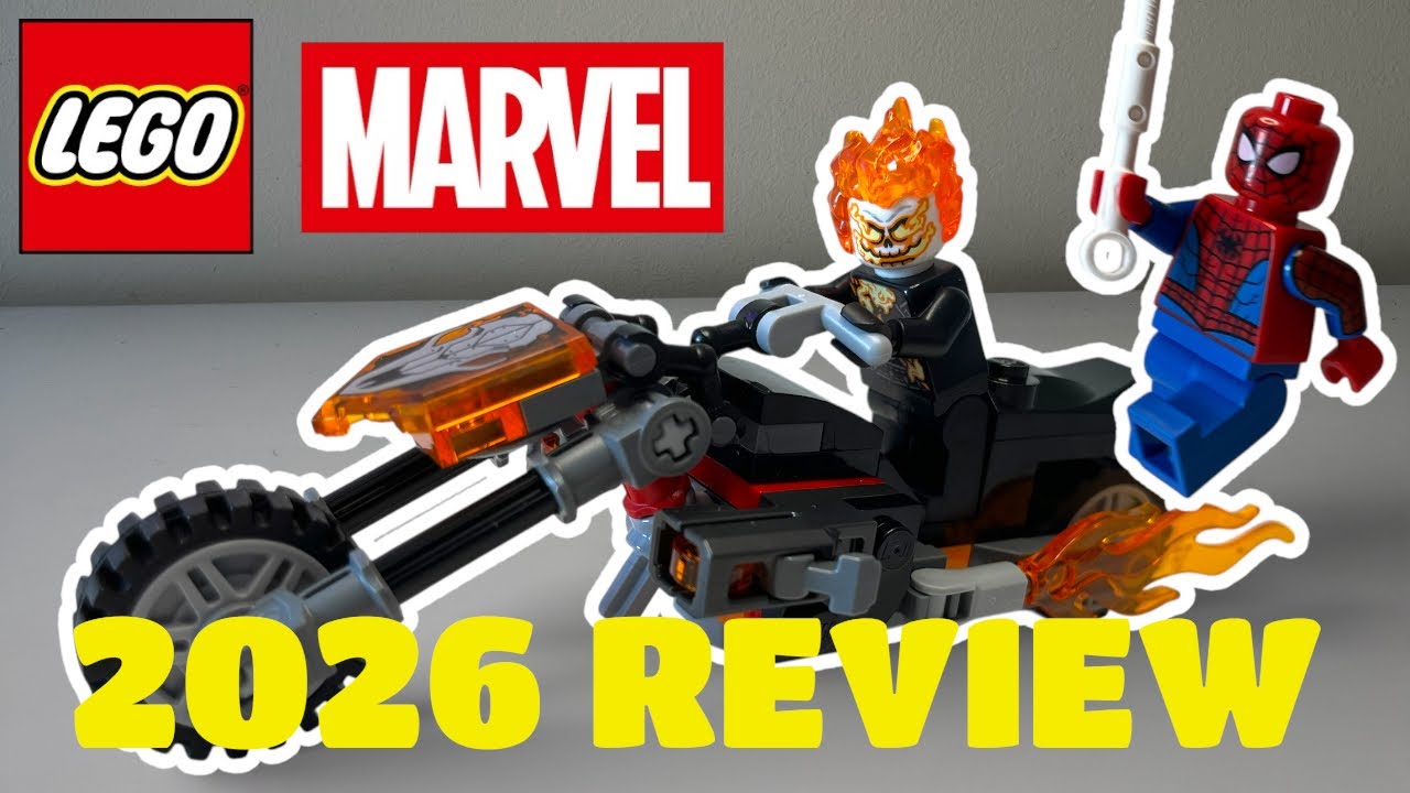 An almost perfect set | Lego Marvel set #76335 Spider-man vs ghost rider motorcycle review 